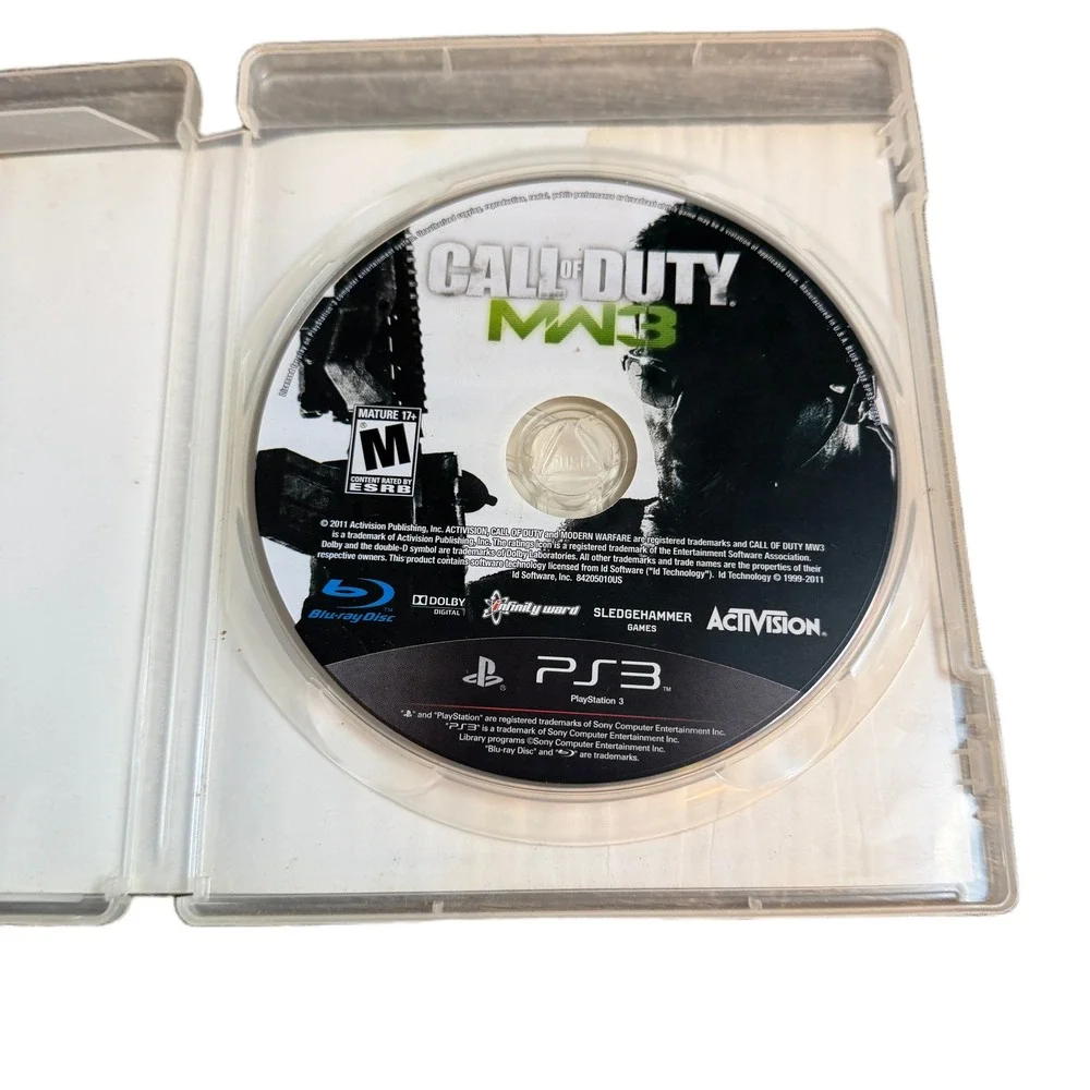Call of Duty Modern Warfare 3 MW3‎ Sony PlayStation 3 PS3 Activision 2011 Game